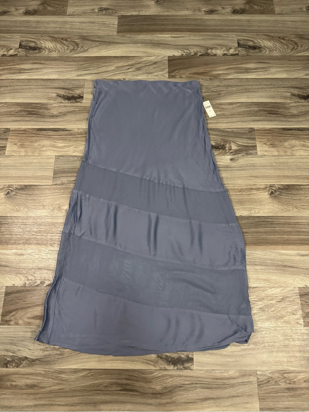 NWT By Anthropologie Sheer Stripe Slip Maxi Skirt In Grey Size XL